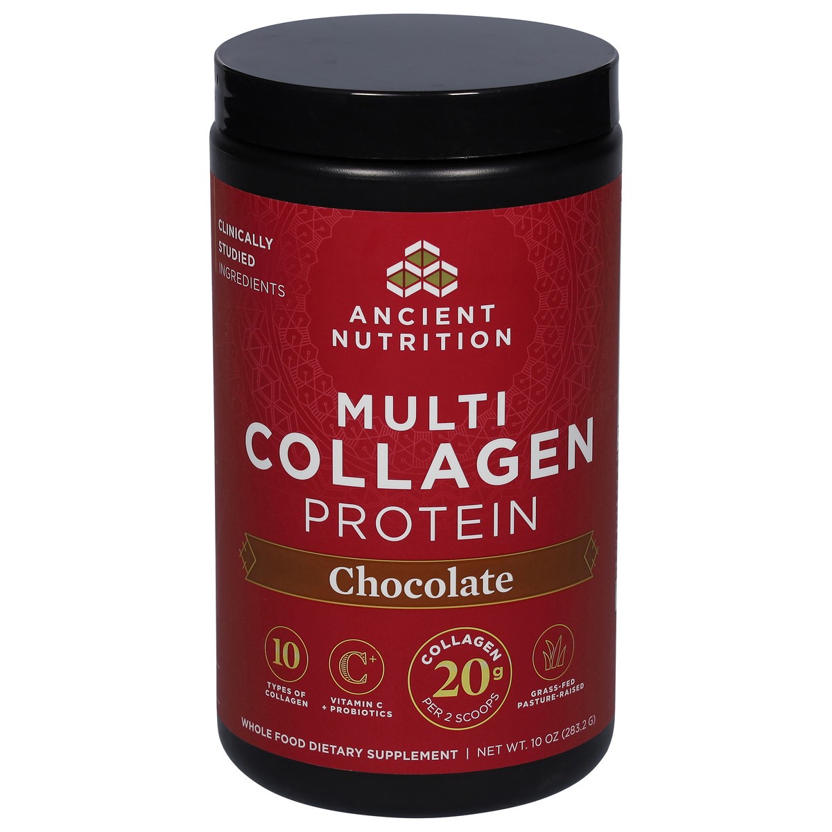 slide 1 of 9, Ancient Nutrition Chocolate Multi Collagen Protein 10 oz, 11.1 oz