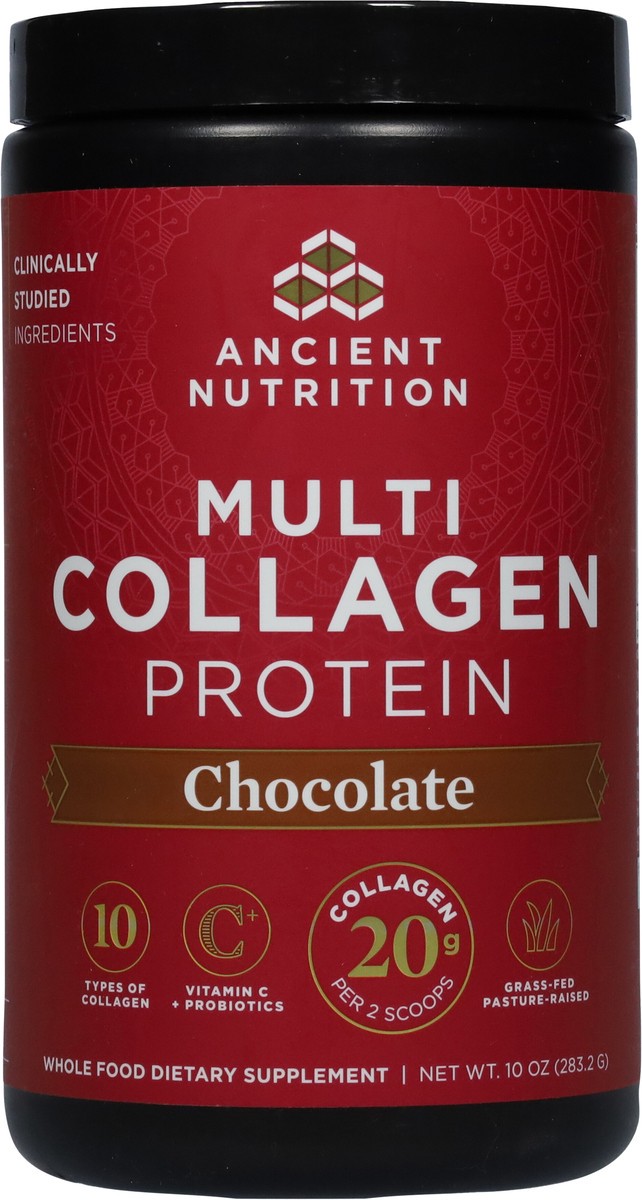 slide 2 of 9, Ancient Nutrition Chocolate Multi Collagen Protein 10 oz, 11.1 oz