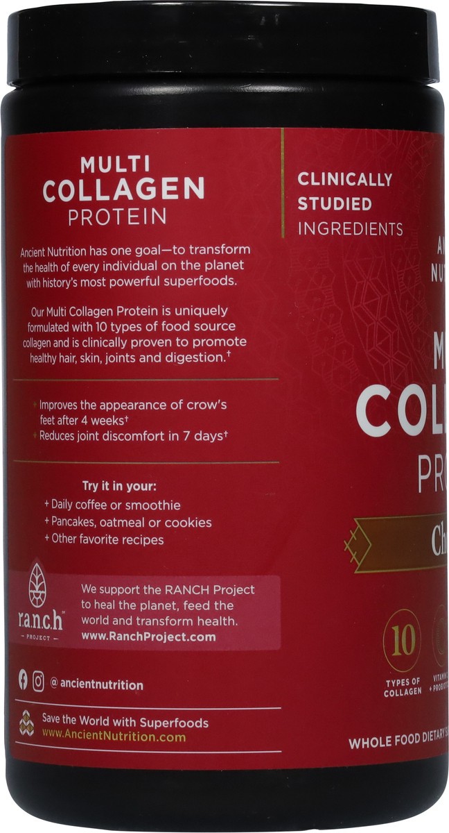 slide 5 of 9, Ancient Nutrition Chocolate Multi Collagen Protein 10 oz, 11.1 oz