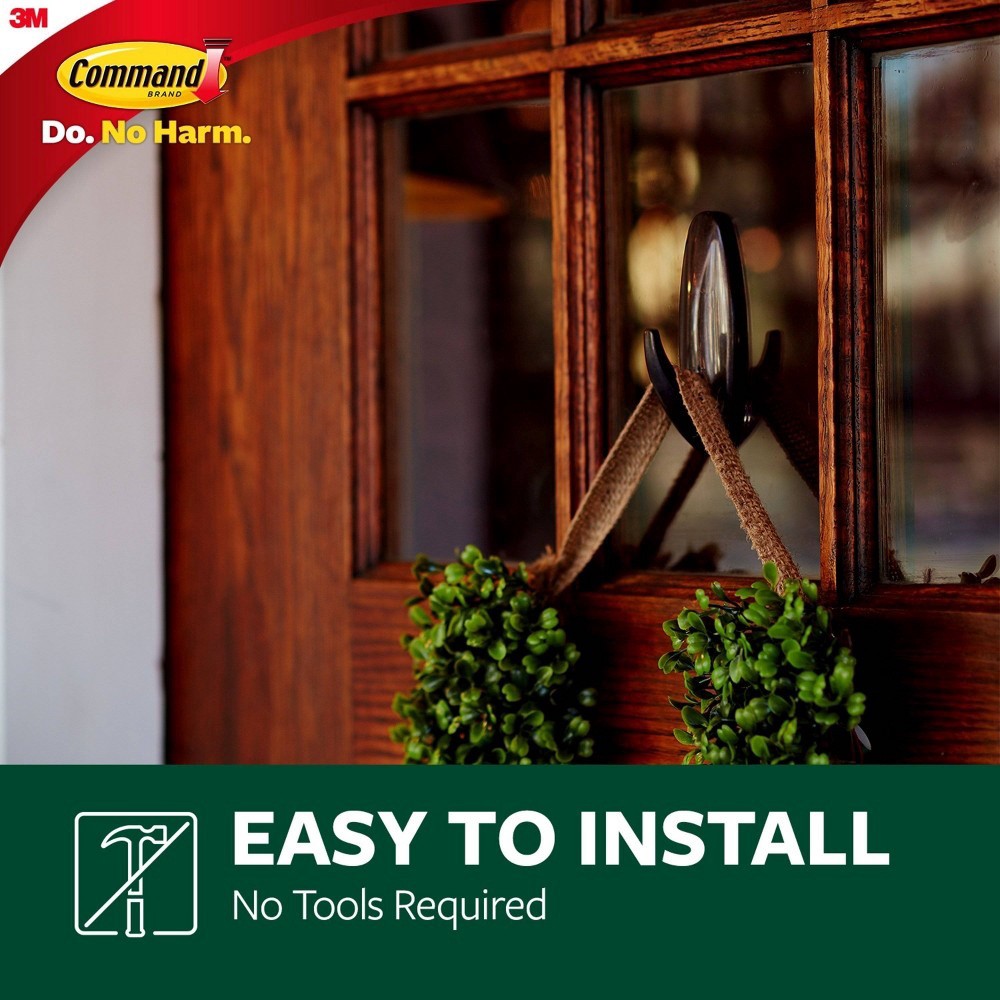 slide 3 of 8, Command Outdoor Metallic Hook - Bronze, 1 ct