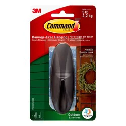 Command Outdoor Metallic Hook - Bronze