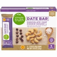 slide 1 of 1, Simple Truth Chocolate Chip Cookie Dough Date Bars, 5 ct; 1.58 oz