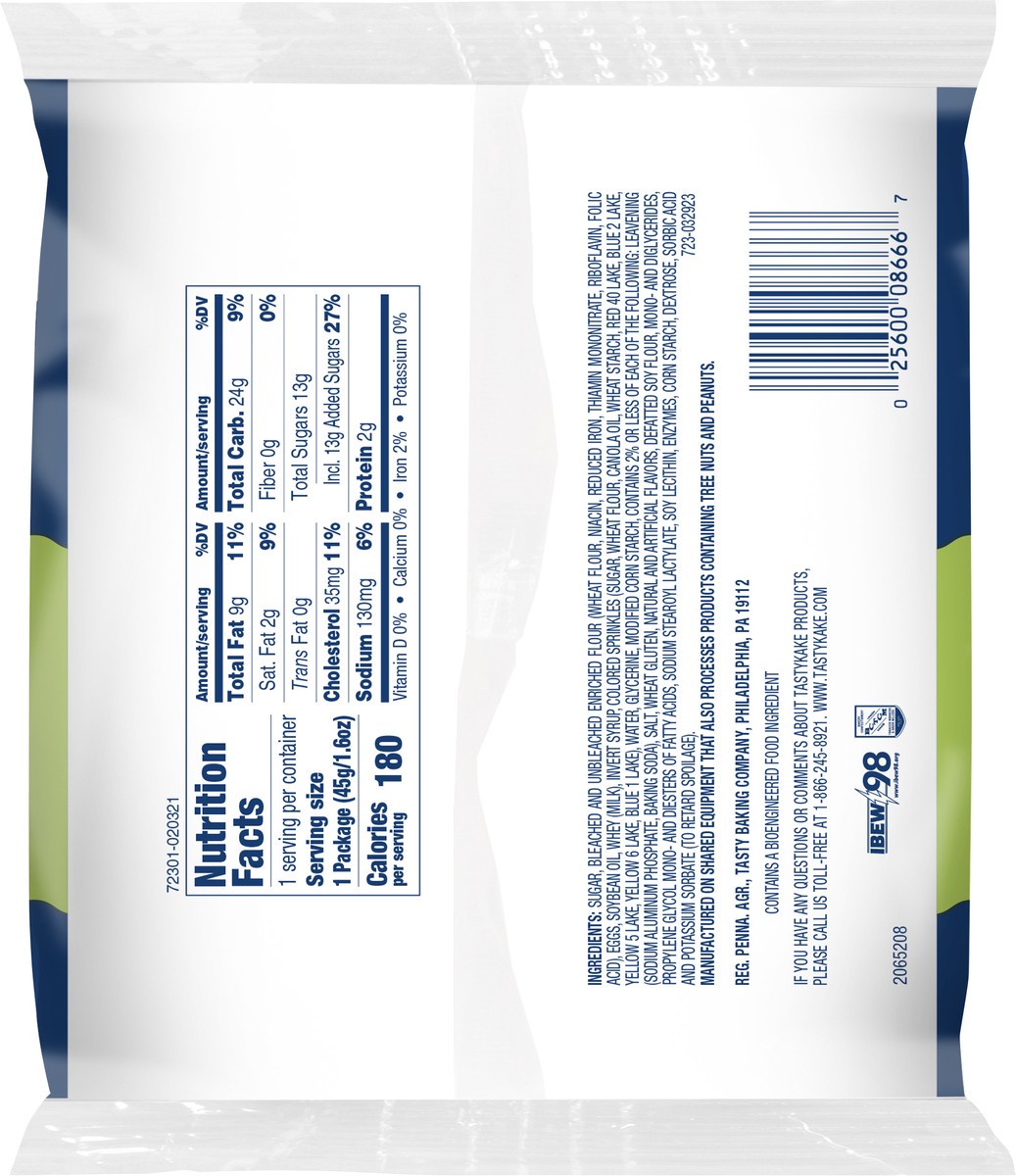 slide 10 of 11, Tastykake Confetti Cake Mini Muffins, Portable and Shareable, Confetti Muffins- 4 ct, 4 ct