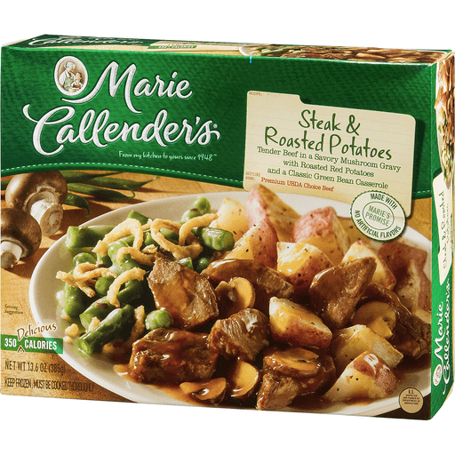 slide 9 of 9, Marie Callender's Frozen Dinner, Steak & Roasted Potatoes, 13.6 Ounce, 13.6 oz