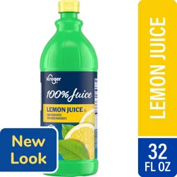 Kroger 100% Lemon Juice - 32 fl oz