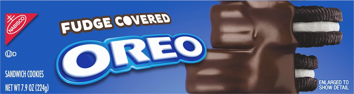 slide 9 of 9, Oreo Fudge Covered Chocolate Sandwich Cookies, 7.9 oz, 7.9 oz