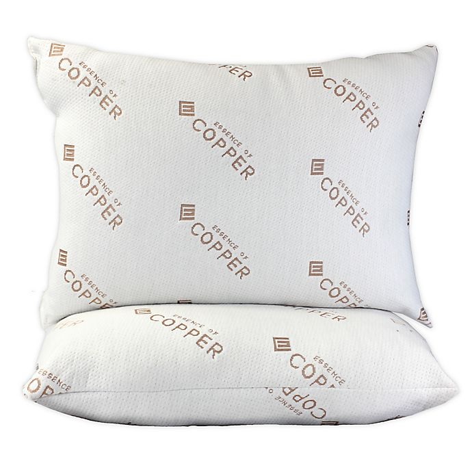 slide 1 of 3, Essence of Copper Jumbo Pillow Twin Pack, 2 ct