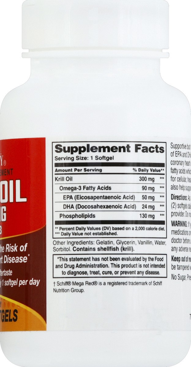 slide 3 of 6, 21st Century Krill Oil 60 ea, 60 ct