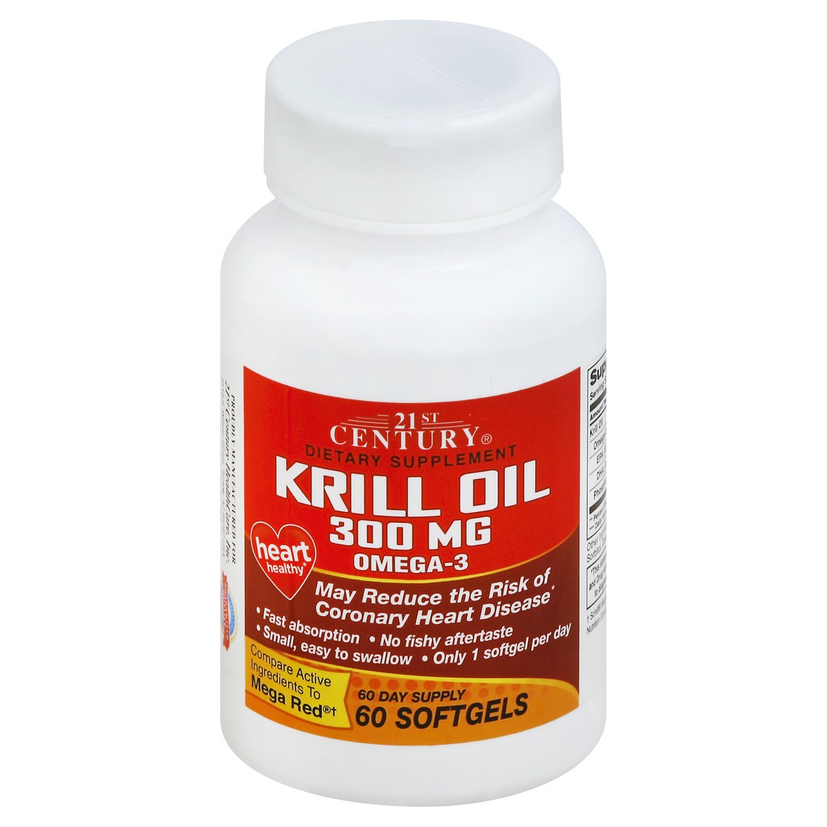 slide 4 of 6, 21st Century Krill Oil 60 ea, 60 ct