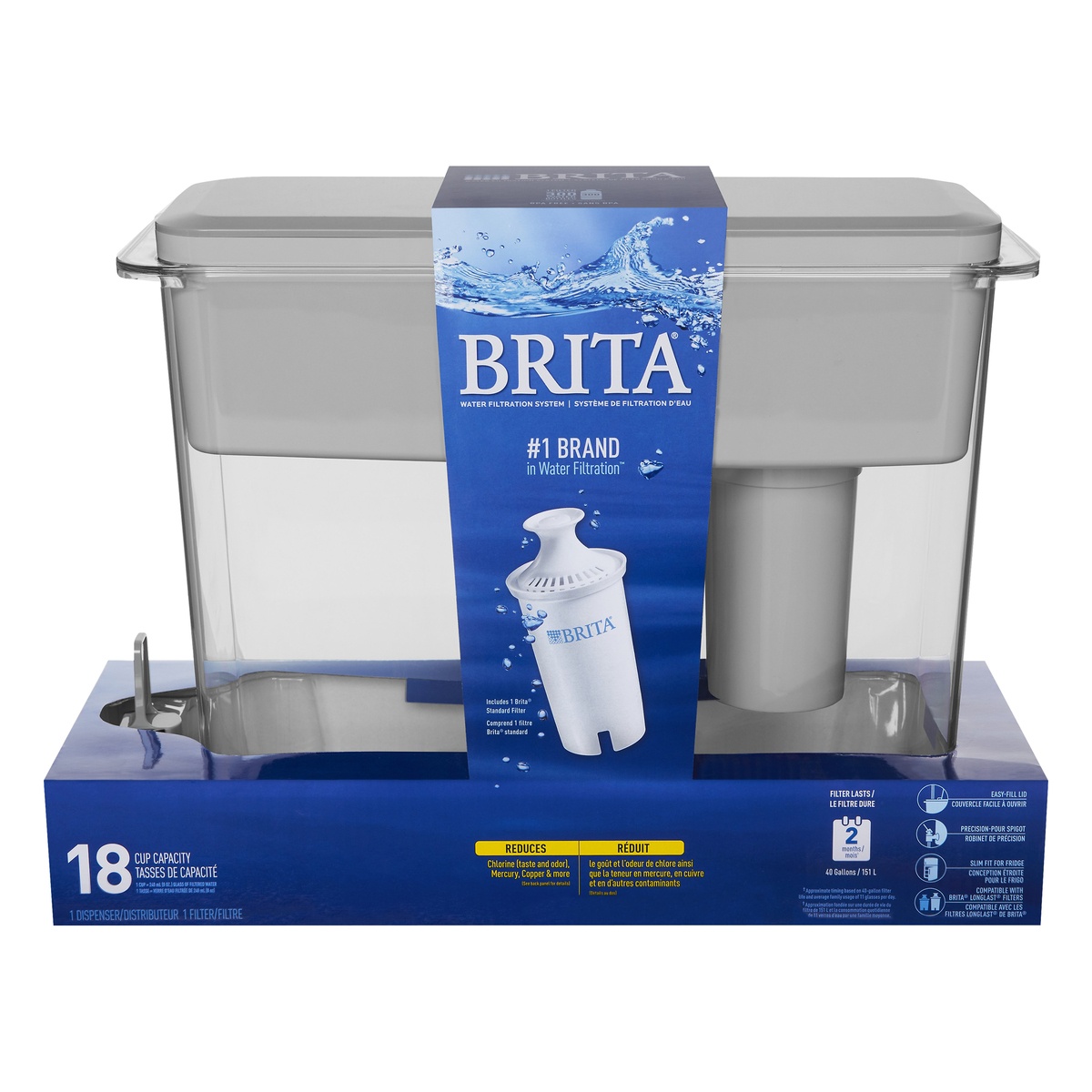 Brita UltraMax 18 Cup Water Filtration Dispenser White 1 ct Shipt