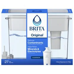 Brita Extra Large Grey Cup Water Filter Dispenser with Standard Filter
