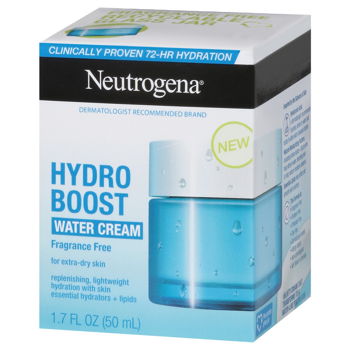 slide 3 of 10, Neutrogena Hydro Boost Hyaluronic Acid Water Cream, 1.7 fl. oz, 1.7 fl oz