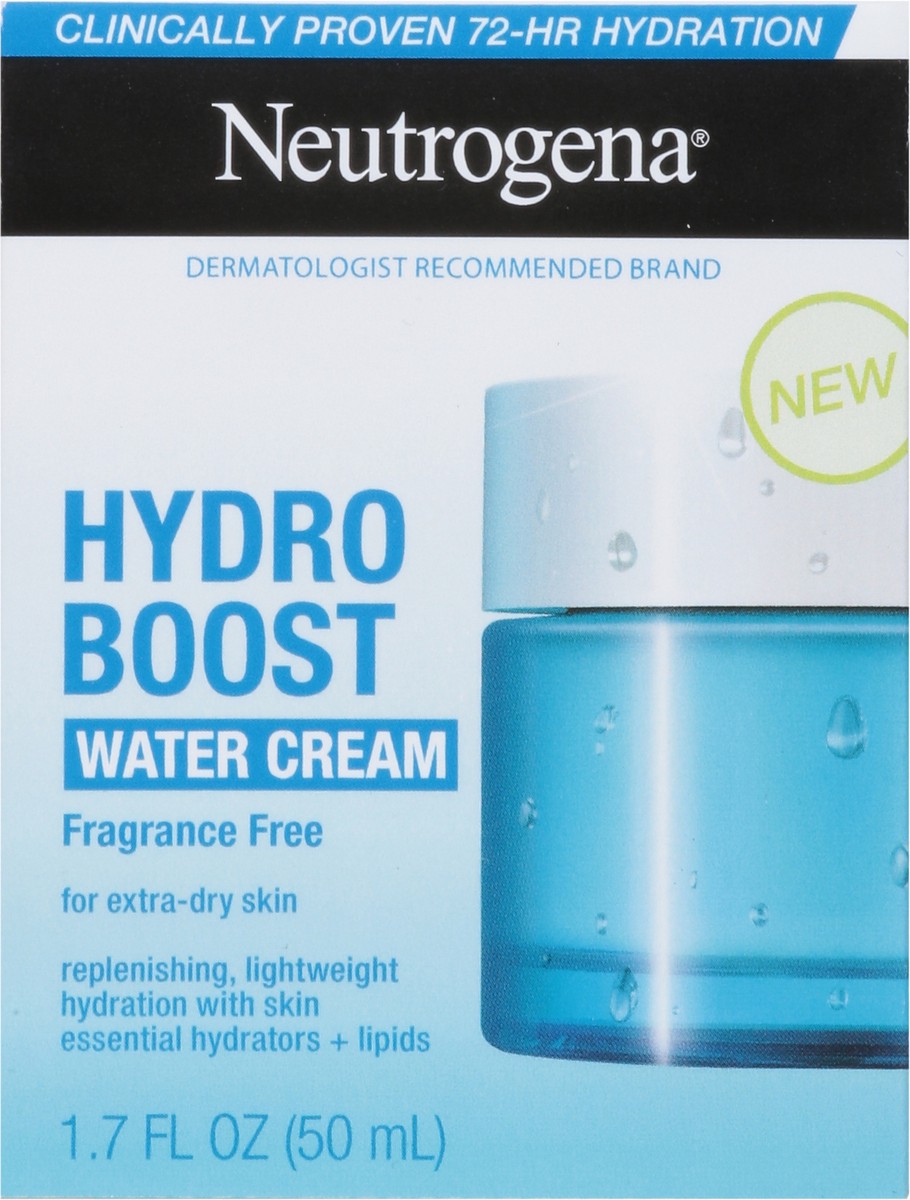 slide 5 of 10, Neutrogena Hydro Boost Hyaluronic Acid Water Cream, 1.7 fl. oz, 1.7 fl oz