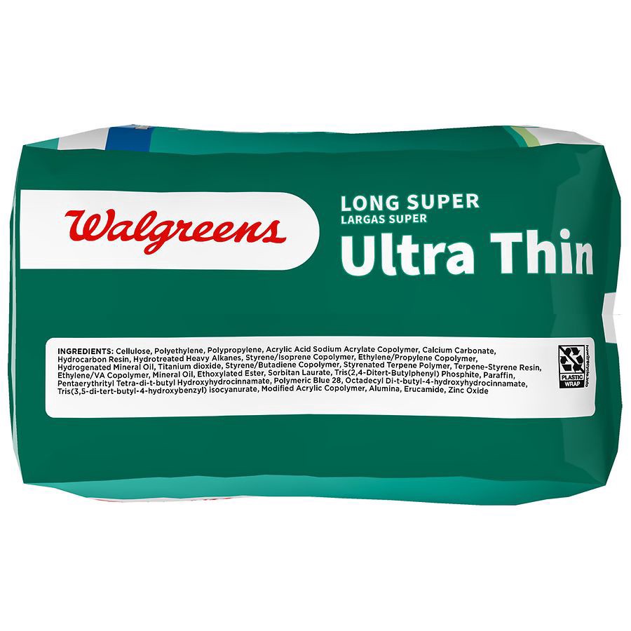 slide 5 of 5, Walgreens Dri-Fit Long Super Ultra Thin Pads, 58 ct