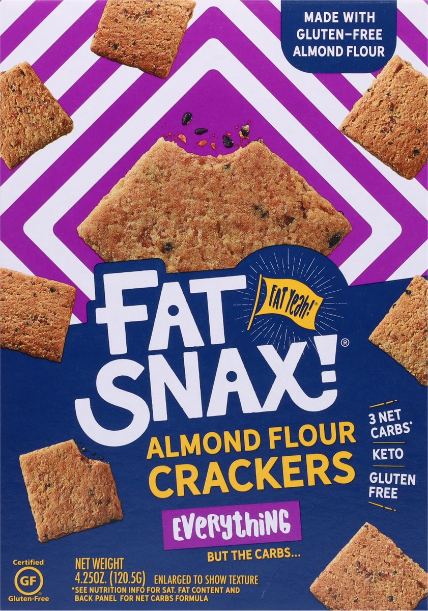 slide 13 of 13, Fat Snax Everything Almond Flour Cra, 4.25 oz