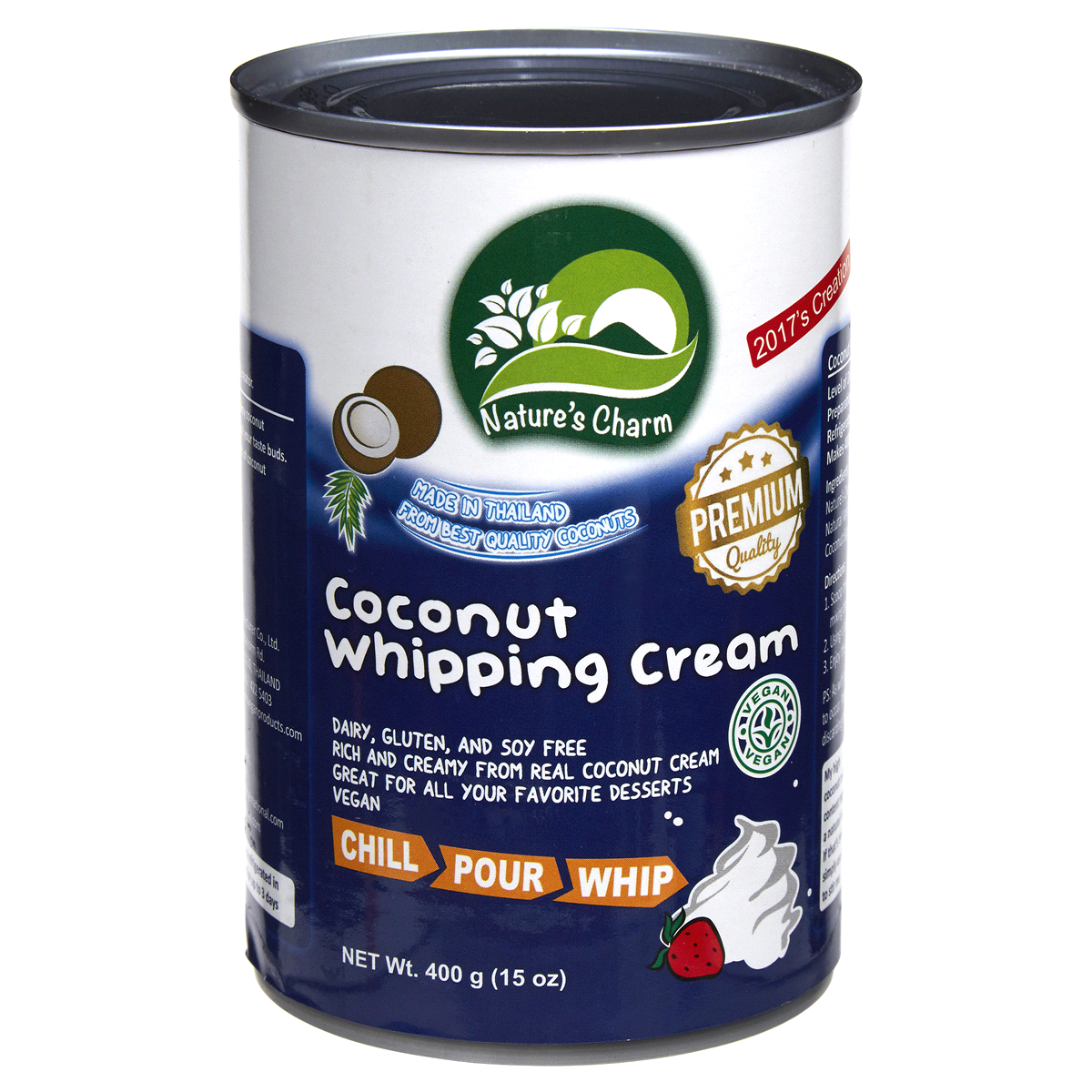 slide 1 of 5, Nature's Charm Coconut Whipping Cream, 15 oz