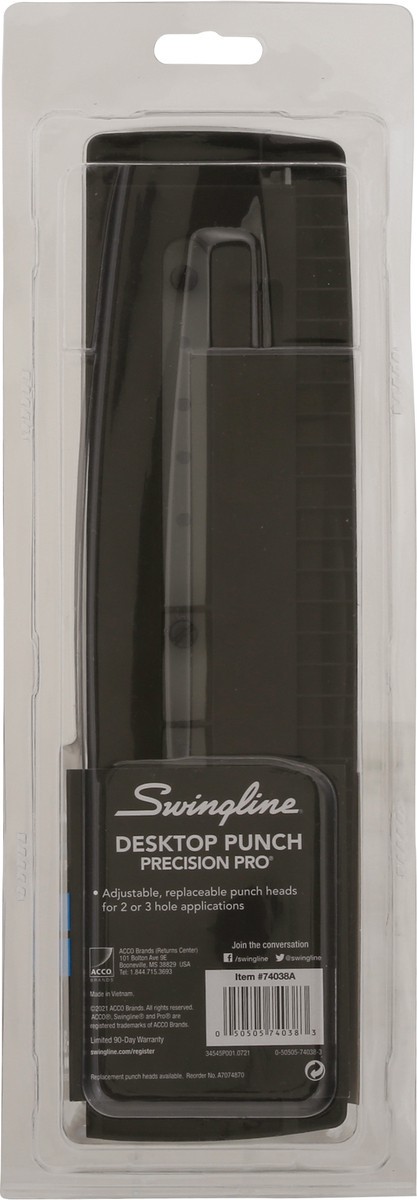 slide 2 of 10, Swingline Precision Pro Desktop Punch 1 ea, 1 ct