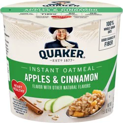 Quaker Instant Oatmeal, Apples & Cinnamon - 1.51 oz
