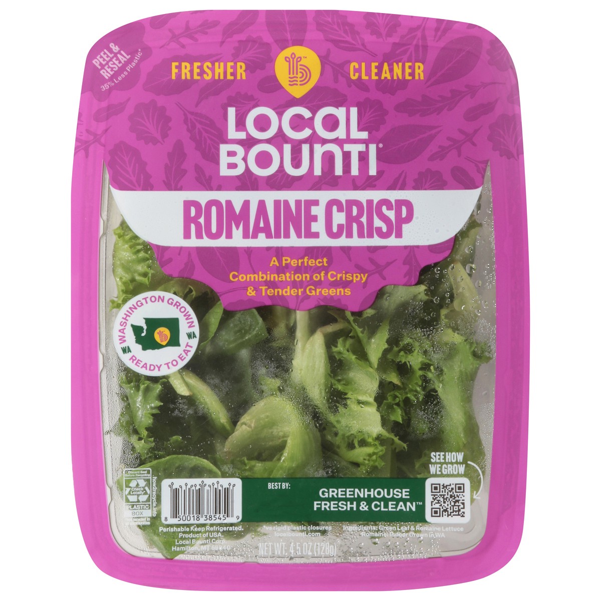 slide 5 of 13, Local Bounti Romaine Crisp 4.5 oz, 4.50 oz