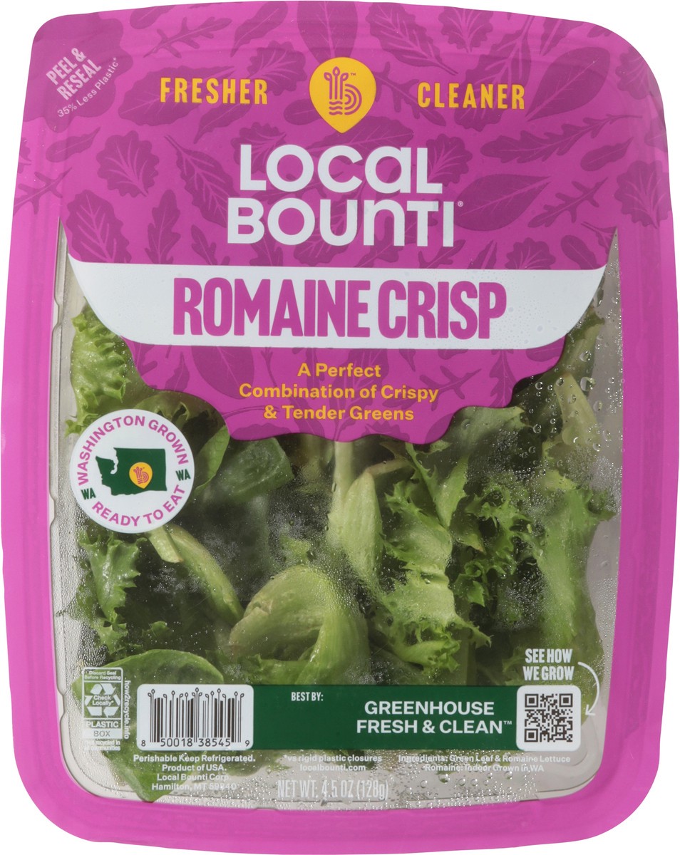 slide 11 of 13, Local Bounti Romaine Crisp 4.5 oz, 4.50 oz