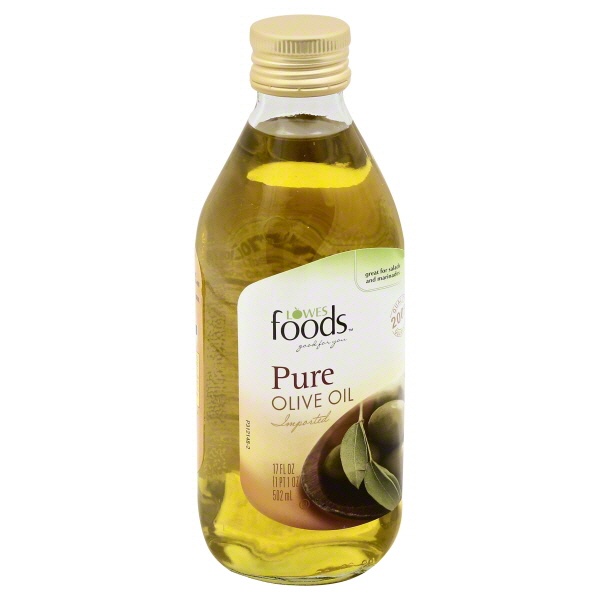 slide 1 of 1, Lowes Foods Olive Oil Pure, 17 oz