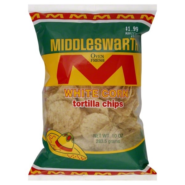 slide 1 of 1, Middleswarth White Corn Tortilla Chips, 10 oz