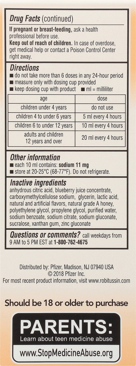 slide 5 of 7, Robitussin Children's Non-Drowsy DM Honey Cough & Chest Congestion 4 oz, 4 fl oz