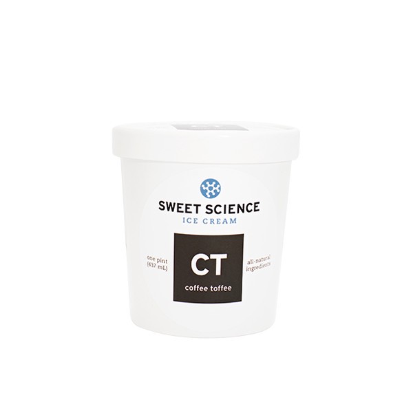slide 1 of 1, Sweet Science Coffee Toffee Ic, 1 pint