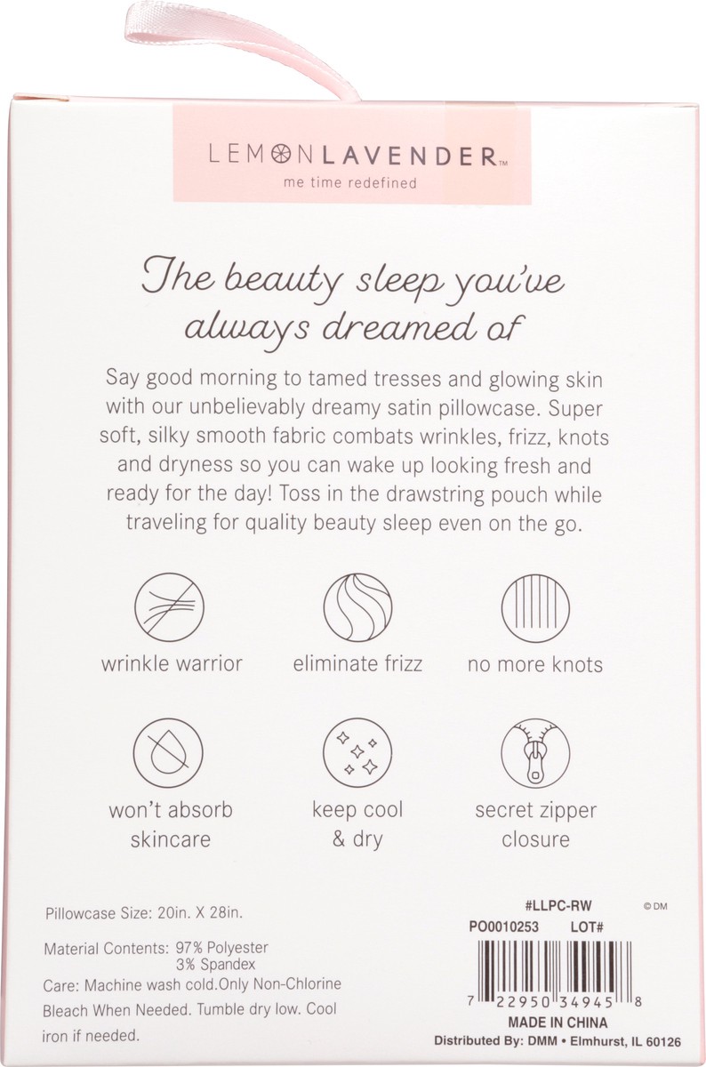 slide 5 of 13, Lemon Lavender Bye Bye Bedhead Silky Satin Pillowcase 1 ea, 1 ct