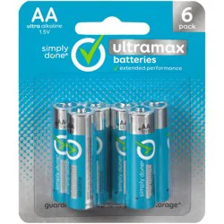 Simply Done Aa Ultra Alkaline 1.5V Ultramax Batteries