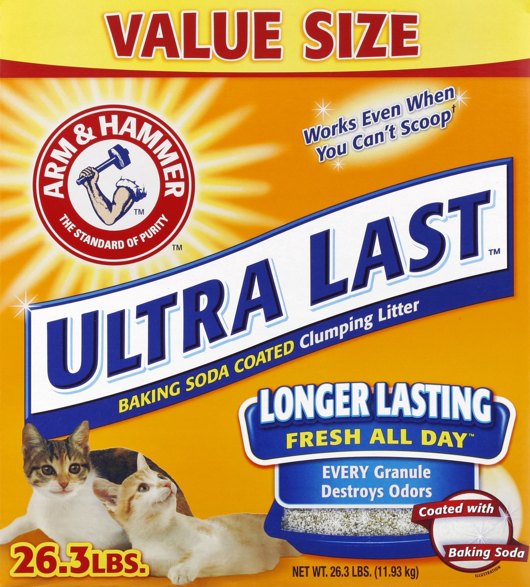 slide 4 of 4, ARM & HAMMER Clumping Litter 26.3 lb, 26.3 lb