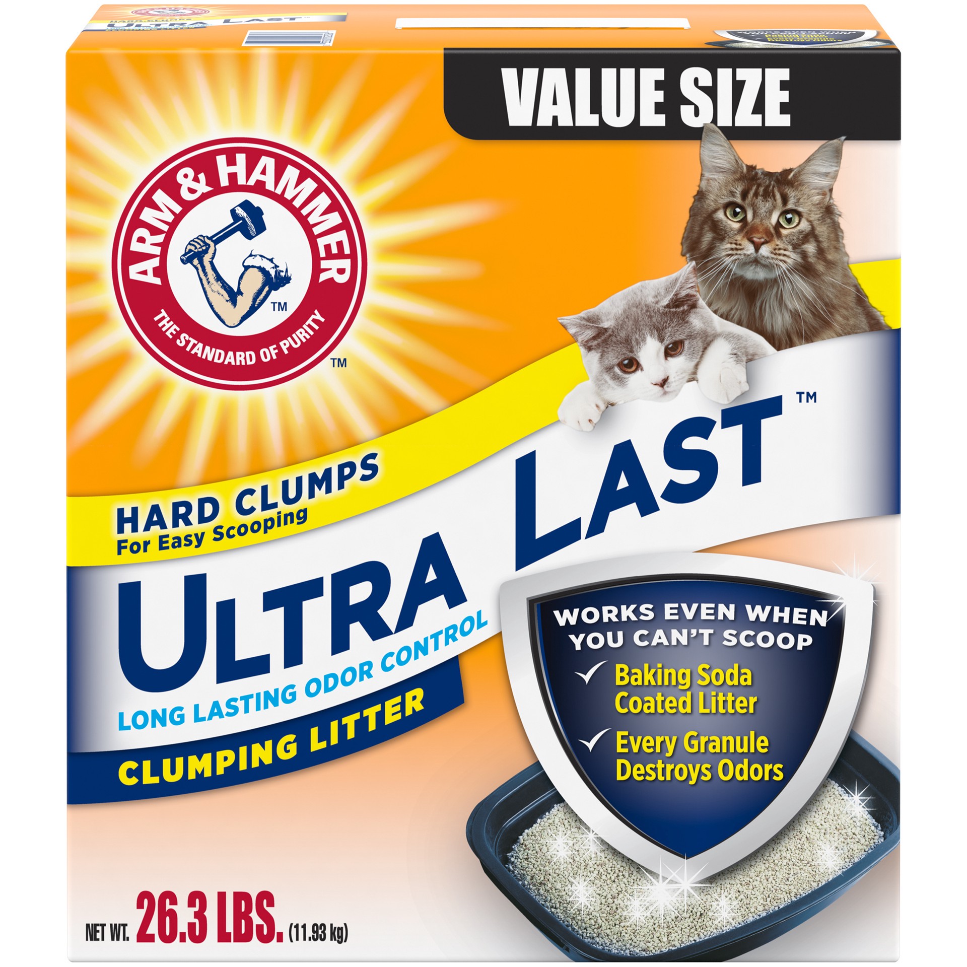 slide 1 of 4, ARM & HAMMER Clumping Litter 26.3 lb, 26.3 lb