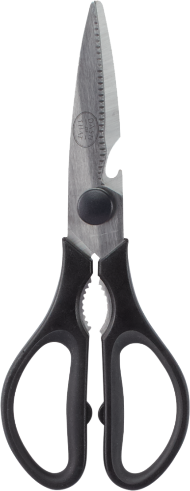slide 1 of 1, Dash Of That Stainless Steel Kitchen Shears - Black, 1 ct