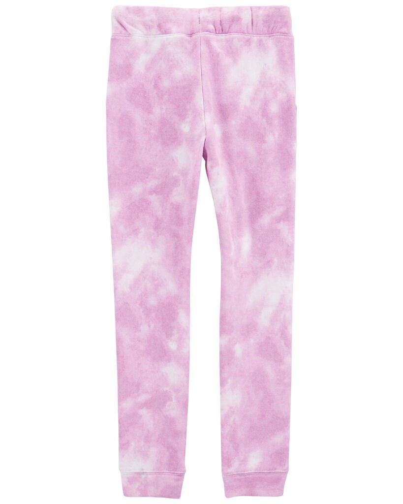 slide 3 of 3, Oshkosh Kid Tie Dye Fleece Pants - Purple Purple 5, 1 ct