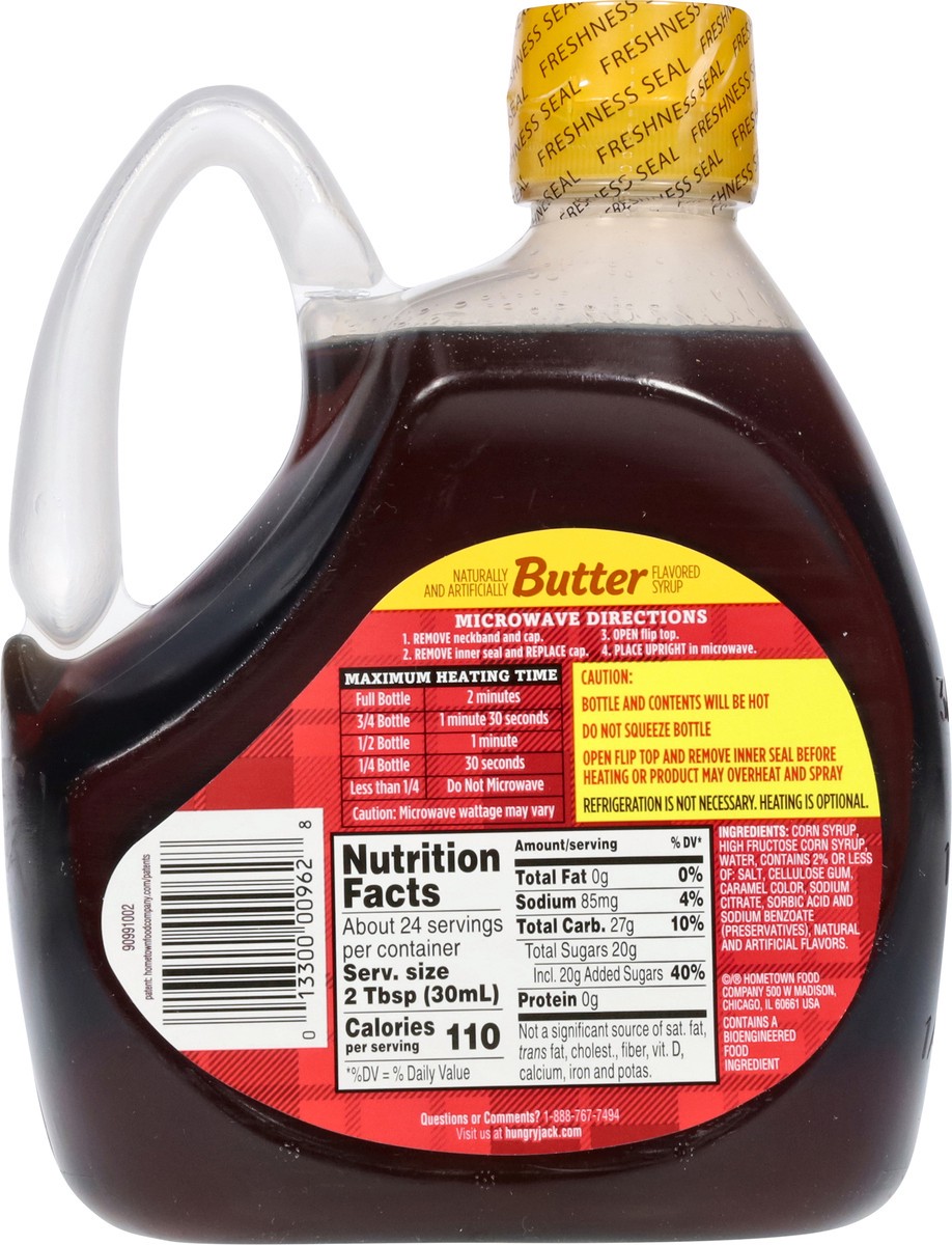 slide 2 of 8, Hungry Jack Butter Syrup 24 fl oz, 24 fl oz