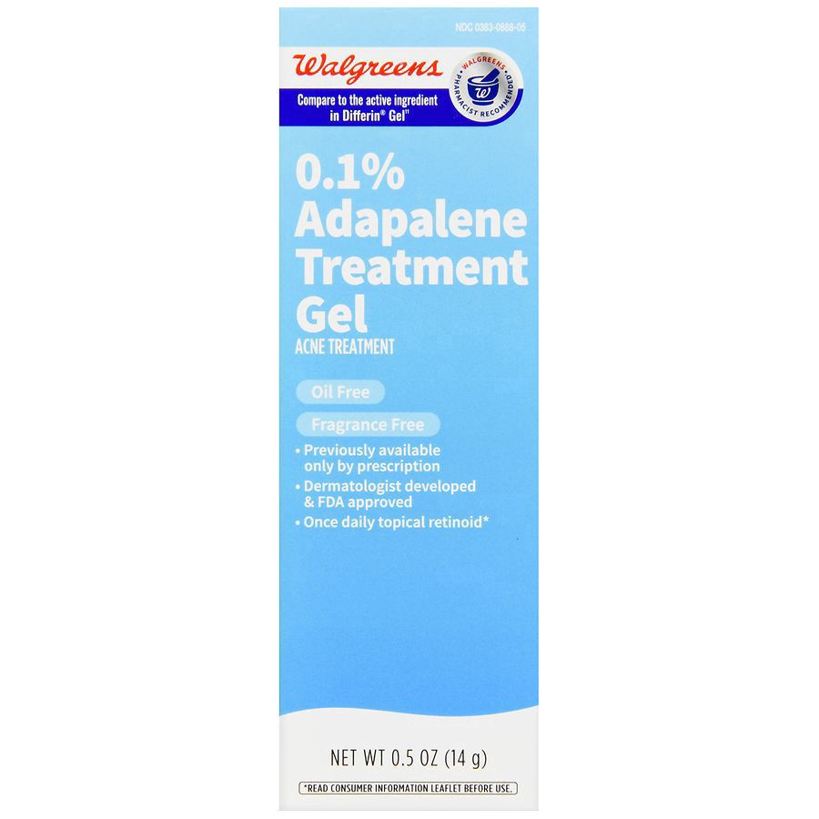 slide 1 of 5, Walgreens Adapalene Treatment Gel, 0.5 oz