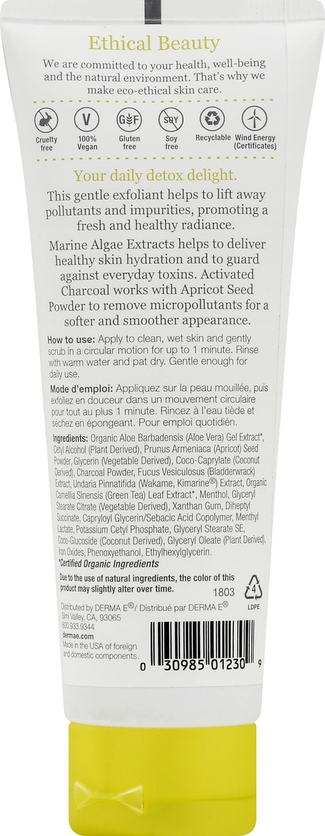 slide 9 of 10, Derma E Purifying Daily Detox Scrub, 4 oz