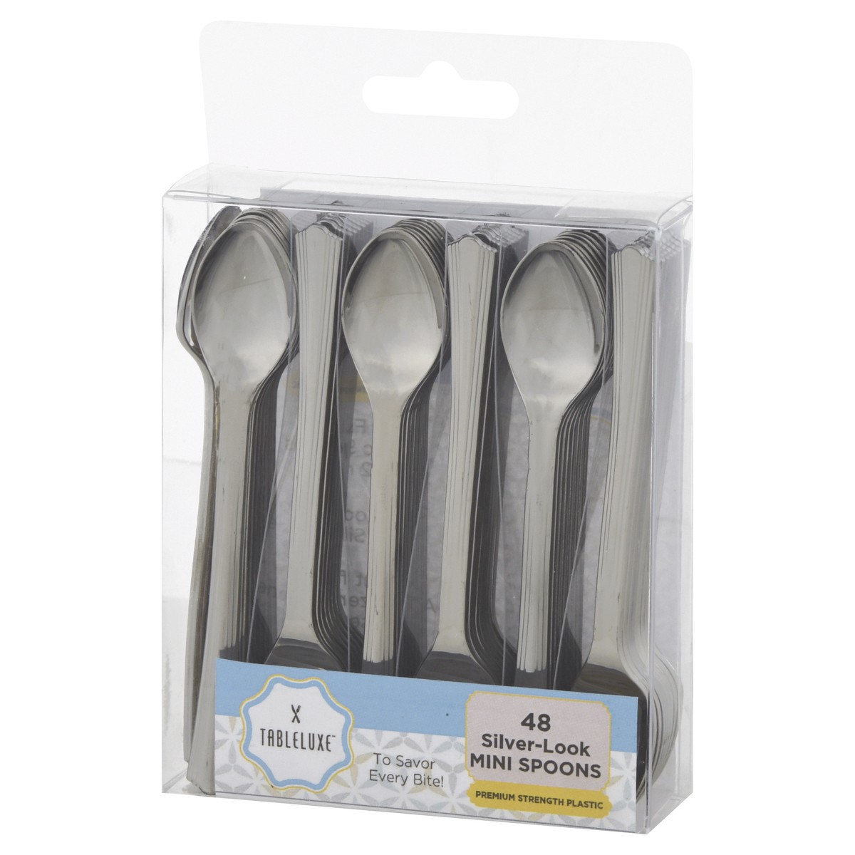 slide 9 of 11, Tableluxe Mini Silver-Look Spoons 48 ea, 48 ct