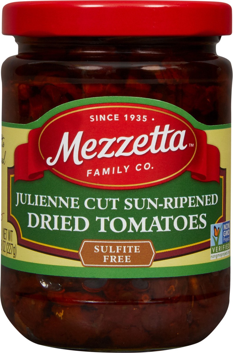 slide 4 of 7, Mezzetta Julienne Sun Dried Tomato in Olive Oil, 