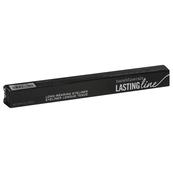 slide 1 of 1, bareMinerals Lasting Line Long Wearing Pencil Eyeliner Always Charcoal, 0.012 oz