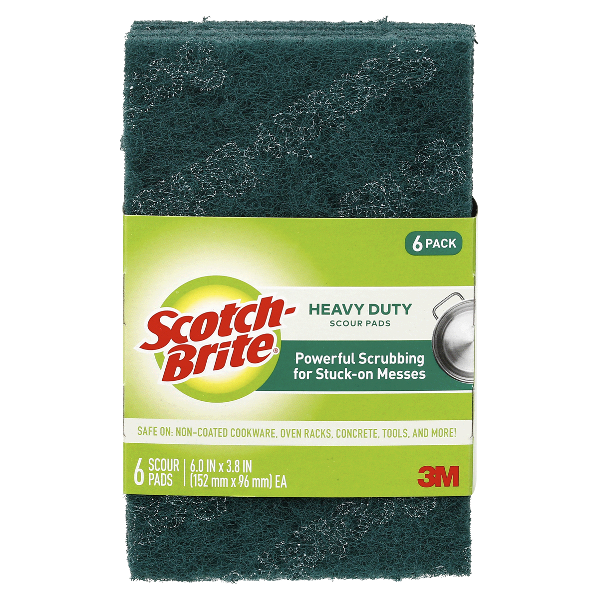 slide 1 of 1, Scotch-Brite Heavy Duty Scour Pads, 6 ct