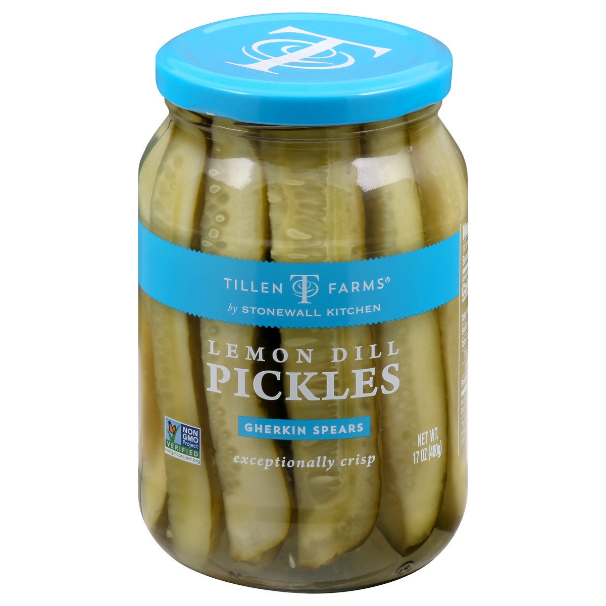 slide 5 of 12, Tillen Farms Gherkin Spears Lemon Dill Pickles 17 oz, 17 oz