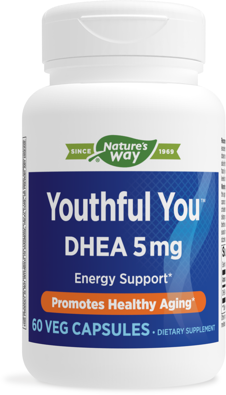 slide 1 of 1, Nature's Way Youthful You™ DHEA 5mg, 60 ct