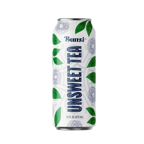 slide 1 of 1, Hy-Vee Bunzi, Unsweet Tea - 16 fl oz, 16 fl oz