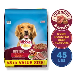 Kibbles ''n Bits Bistro Oven Roasted Beef, Spring Vegetable & Apple Flavors Dry Dog Food, 45 lb. Bag