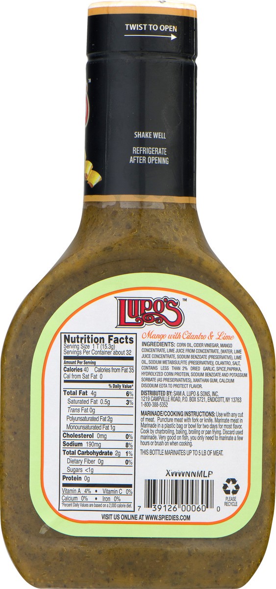 slide 10 of 13, LUPOS Marinade - 16 oz, 16 oz