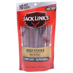 Jack Link's Beef Sticks, Original, 10-0.92 Oz Sticks