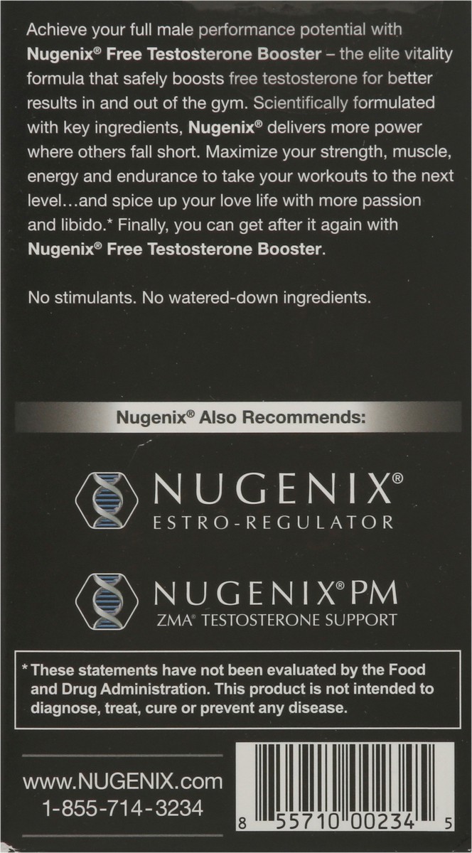 slide 8 of 9, Nugenix Free Testosterone Booster 42 Capsules, 42 ct