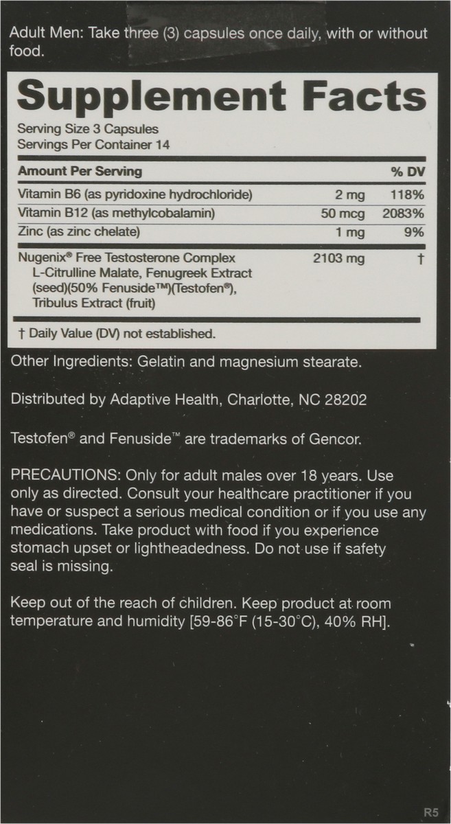 slide 6 of 9, Nugenix Free Testosterone Booster 42 Capsules, 42 ct