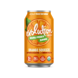 Evolution Fresh Orange Squeeze Real Fruit Soda- 12 oz